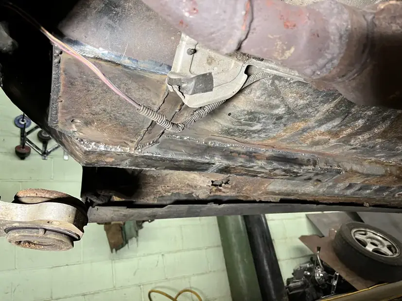 Suspension mounting point rebuilt at our Cleveland shop
