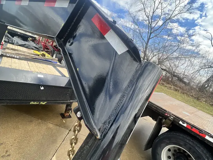 Trailer body in the yard
