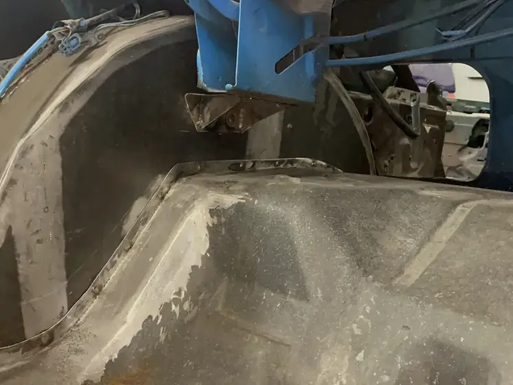 Wheel tub rebuilt and finished