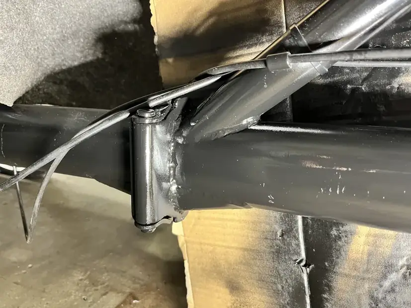 Welded joint on a fabricated steel section