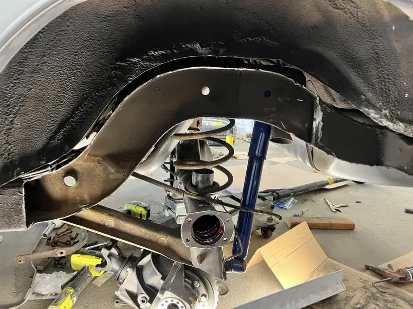 Fabricated section fitted during a body modification