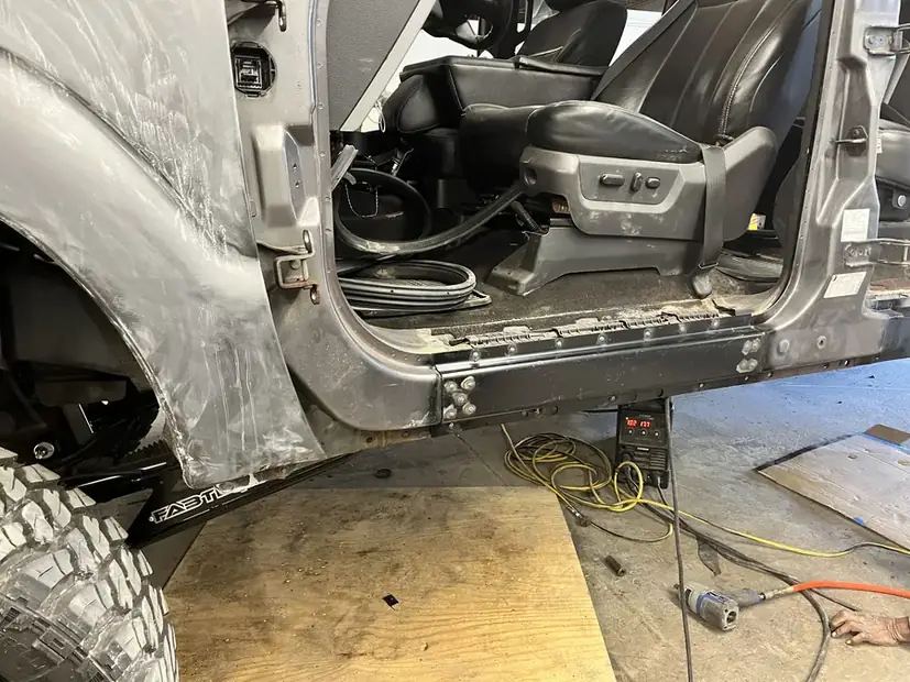 Door aperture checked during alignment