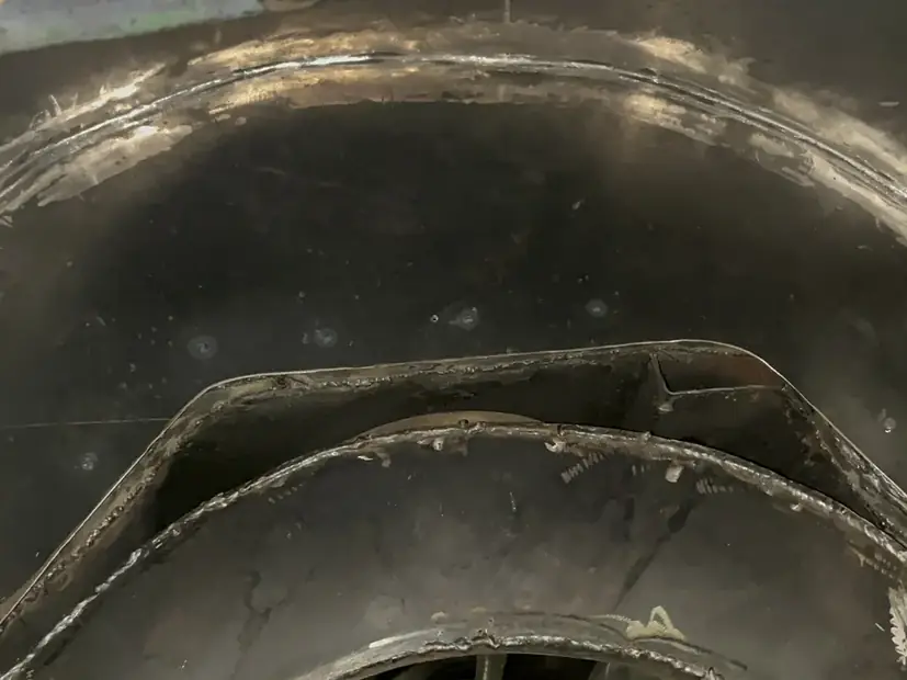 Inner wing repaired and smoothed