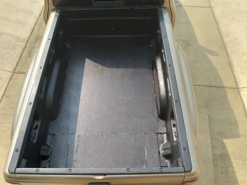 Truck bed floor after repair