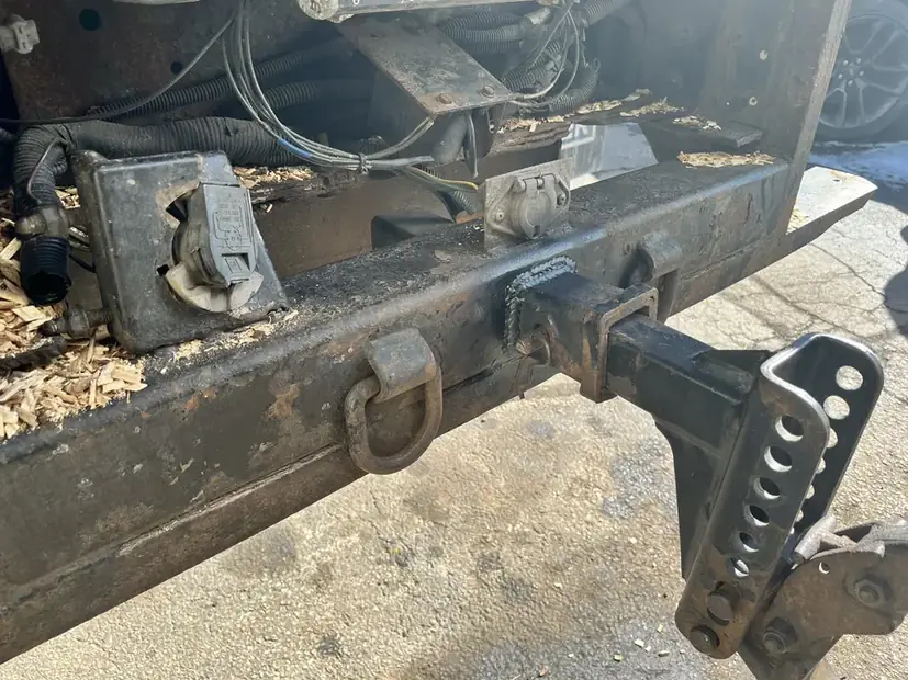 Hitch and coupler assembly worked on at the shop