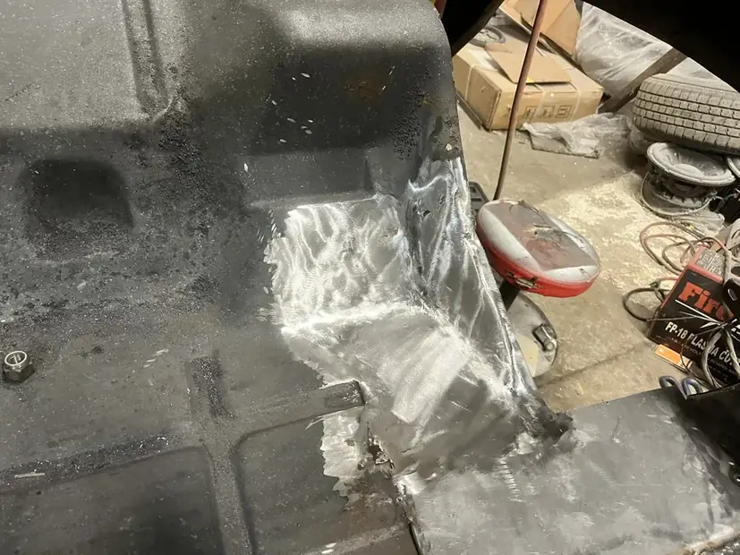 Panel repair inside a vintage body